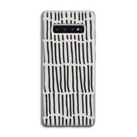 Moroccan stripes: Samsung Galaxy S10 4G Transparant Hoesje