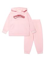 Emporio Armani Kids survêtement en coton à logo appliqué - Rose - thumbnail