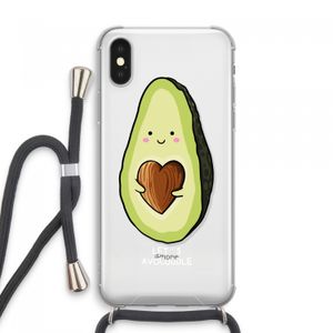 Avocuddle: iPhone XS Max Transparant Hoesje met koord
