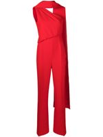 Roland Mouret combinaison asymétrique à une épaule - Rouge - thumbnail