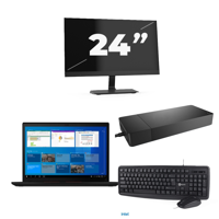 Lenovo Thinkpad X13 Gen 2 - Intel Core i5-11e Generatie - 13 inch - 16GB RAM - 256GB SSD - Windows 11 + 1x 24 inch Monitor