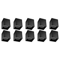 Kantelbare Opbouwspot Vierkant 10-Pack - Mat Zwart Aluminium - GU10 90mm