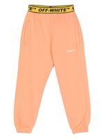 Off-White Kids pantalon en jersey à logo imprimé - Orange - thumbnail