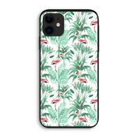 Flamingo bladeren: iPhone 11 Biologisch afbreekbaar hoesje