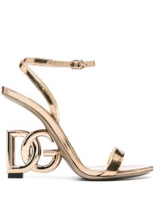 Dolce & Gabbana sandales Kira 105 mm en cuir - Or