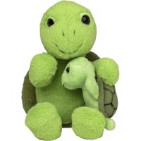 Pluche knuffel Schildpad - familie - zeediertjes - 22 cm - knuffel cadeau