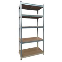 Stellingkast brasq 5 borden su175 875 kg zilver