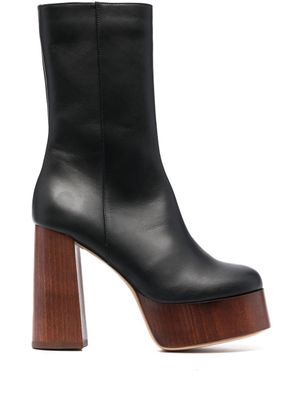 GIABORGHINI bottes Rosie 120 mm à plateforme - Noir