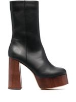 GIABORGHINI bottes Rosie 120 mm à plateforme - Noir
