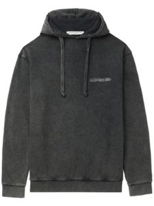 Alessandra Rich hoodie en coton à imprimé graphique - Gris