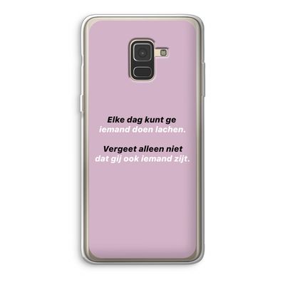 gij zijt ook iemand: Samsung Galaxy A8 (2018) Transparant Hoesje