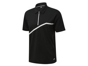 CRIVIT Heren sportshirt of -polo (Zwart, S)