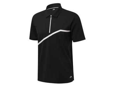CRIVIT Heren sportshirt of -polo (Zwart, M)