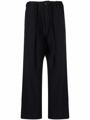 Uma Wang pantalon sarouel à coupe courte - Noir