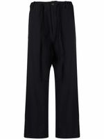 Uma Wang pantalon sarouel à coupe courte - Noir