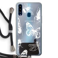 Tiny Bugs: Samsung Galaxy A20s Transparant Hoesje met koord