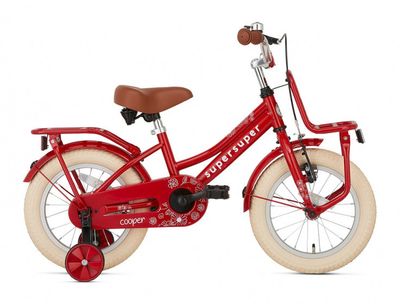 Supersuper Meisjesfiets cooper 14 rood