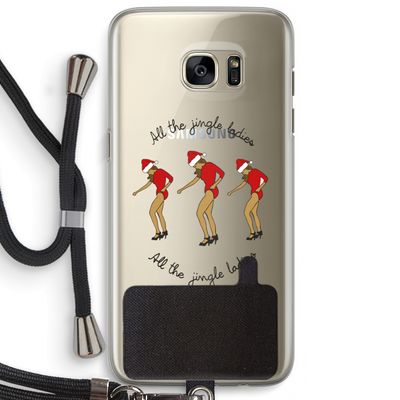 Jingle Ladies: Samsung Galaxy S7 Edge Transparant Hoesje met koord