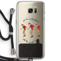 Jingle Ladies: Samsung Galaxy S7 Edge Transparant Hoesje met koord