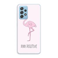 Pink positive: Samsung Galaxy A73 Transparant Hoesje