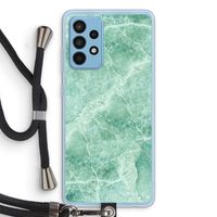 Groen marmer: Samsung Galaxy A52 Transparant Hoesje met koord