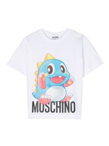 Moschino Kids t-shirt en coton à imprimé graphique - Blanc