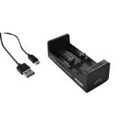 Acculader maul xtar mc2 voor 2 accu's