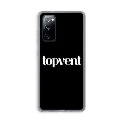 Topvent Zwart: Samsung Galaxy S20 FE / S20 FE 5G Transparant Hoesje