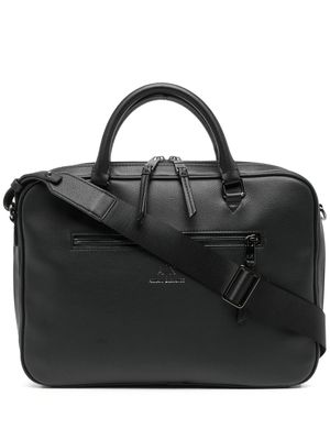 Armani Exchange sacoche à logo imprimé - Noir