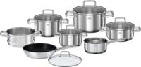 Rosle Pannenset Moments - Kookpannen + Deksels, Steelpan, Koekenpan, Braadpan - Inductie geschikt - 7 Delig
