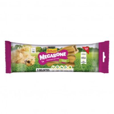 Purina Bonzo Megabone (groot) hondensnack (200 gr) 3 stuks