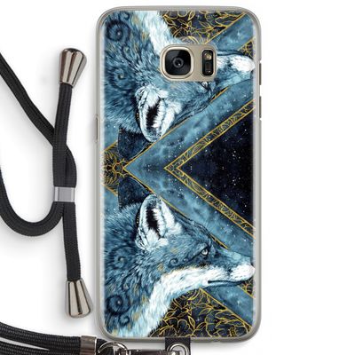 Golden Fox: Samsung Galaxy S7 Edge Transparant Hoesje met koord