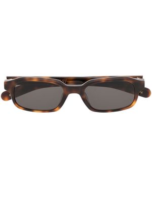FLATLIST lunettes de soleil à monture carrée - Marron