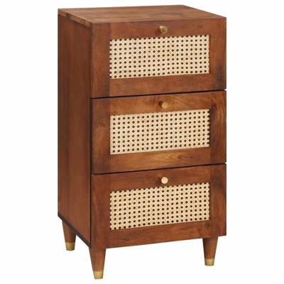 Dressoir Bruin 40 x 33.5 x 75 cm Bamboe en massief mango hout