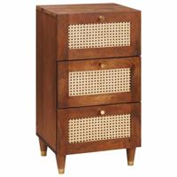 Dressoir Bruin 40 x 33.5 x 75 cm Bamboe en massief mango hout