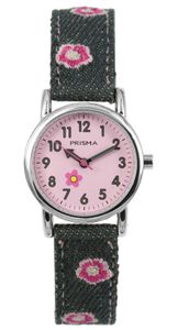 Coolwatch by Prisma CW.325 Kinderhorloge Denim staal/leder grijs 26 mm