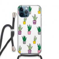 Sanseveria: iPhone 13 Pro Max Transparant Hoesje met koord