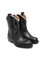 Gallucci Kids bottines Texan en cuir - Noir