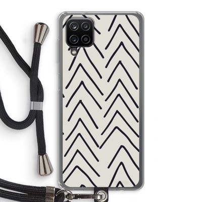 Marrakech Arrows: Samsung Galaxy A12 Transparant Hoesje met koord