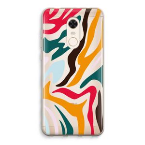 Colored Zebra: Xiaomi Redmi 5 Transparant Hoesje