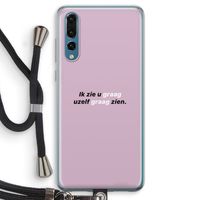 uzelf graag zien: Huawei P20 Pro Transparant Hoesje met koord