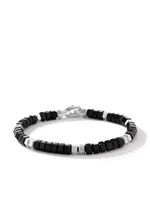 David Yurman bracelet Hex Bead en argent sterling (6 mm) - Noir