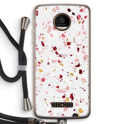 Terrazzo N°9: Motorola Moto Z Force Transparant Hoesje met koord