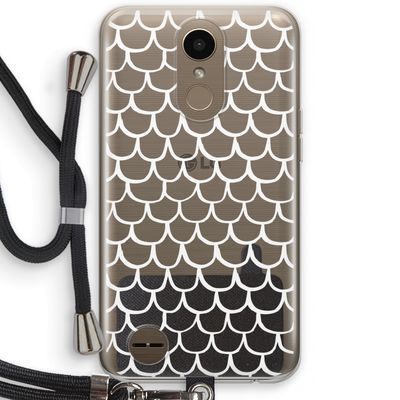 Dakpannetjes: LG K10 (2017) Transparant Hoesje met koord