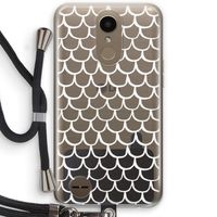 Dakpannetjes: LG K10 (2017) Transparant Hoesje met koord