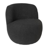 Teddy fauteuil - zwart - ø73.5x71.5 cm - thumbnail