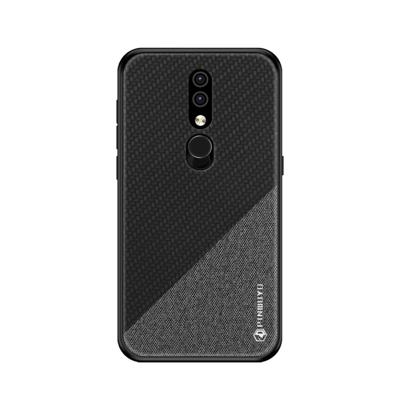 PINWUYO eert serie schokbestendige PC + TPU beschermhoes voor Nokia 4 2 (zwart)