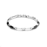 Radiant RH000006 Zwart Zilverkleurig Heren armband