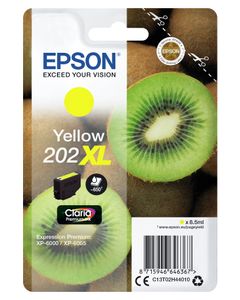 Epson inktcartridge 202XL, 650 pagina's, OEM C13T02H44010, geel