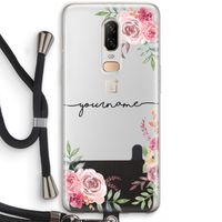 Rozen: OnePlus 6 Transparant Hoesje met koord Rozen: OnePlus 6 Transparant Hoesje met koord